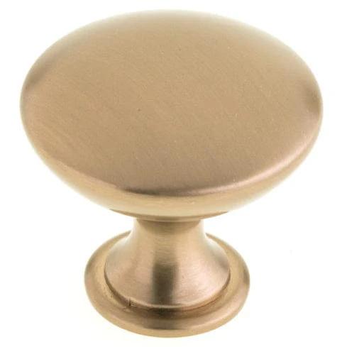 Contemporary Knob, 31/32" D, Champagne Bronze